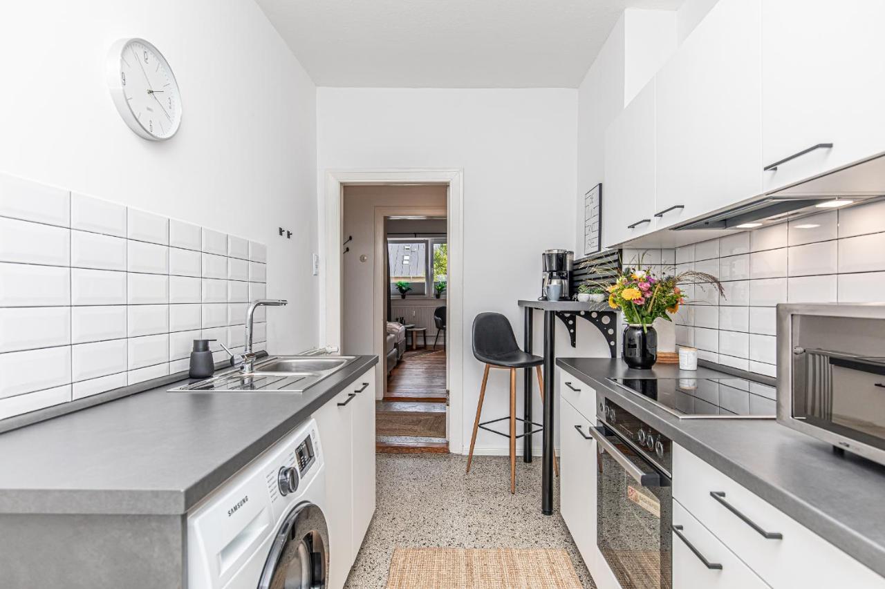 Fewo1846 - Kommood - Zentral Gelegenes Studio-Apartment Mit Balkon Im Hochparterre 弗伦斯堡 外观 照片